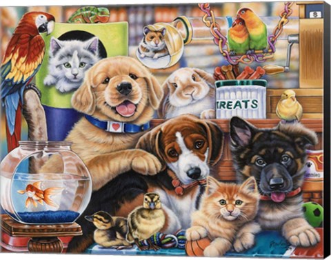 Framed Pet Shop Print