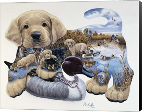 Framed Sweet Puppy Tales Print