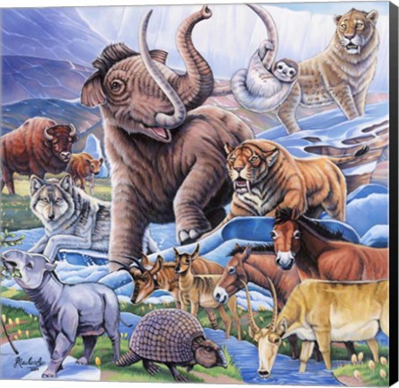 Framed Ice Age Color Print