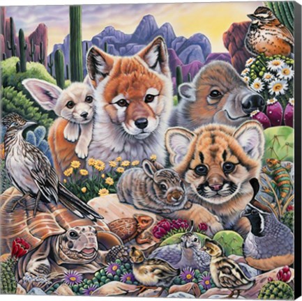 Framed Desert Buddies Print