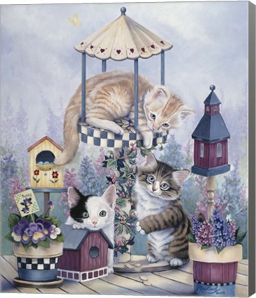Framed Cat Carousel Print