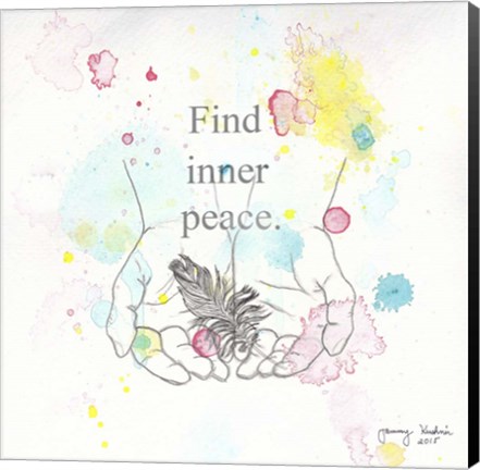 Framed Find Inner Peace Print