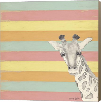 Framed Giraffe 1 Print