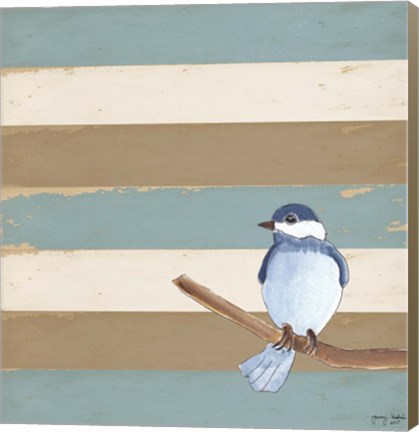 Framed Dark Bluebird Print