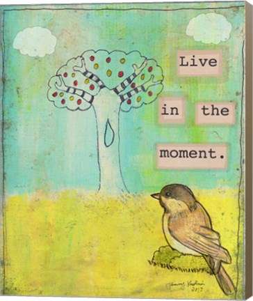 Framed Live In The Moment Print