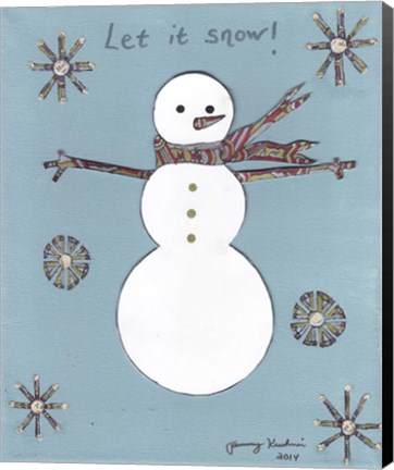 Framed Let It Snow Print