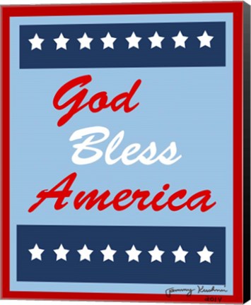 Framed God Bless America Print