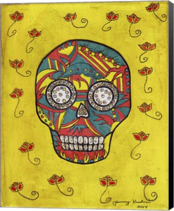 Framed Skull Print