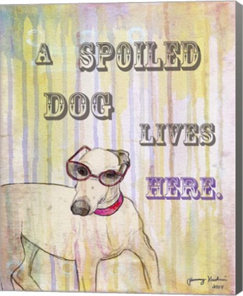 Framed Spoiled Dog Print
