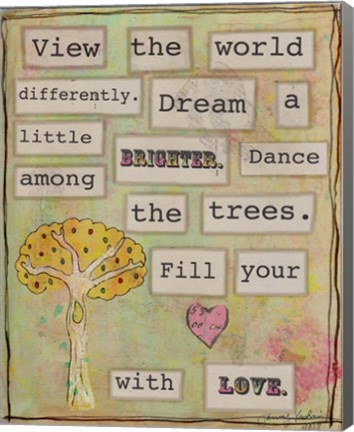 Framed View the World Print