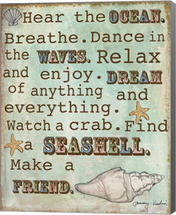 Framed Seashells Print