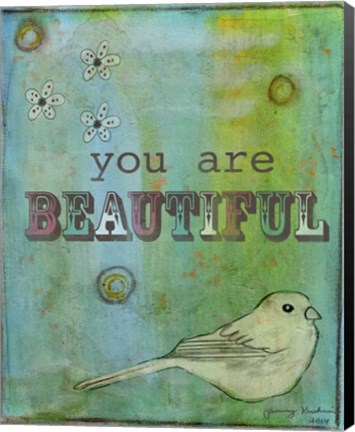 Framed You are Beautiful Print