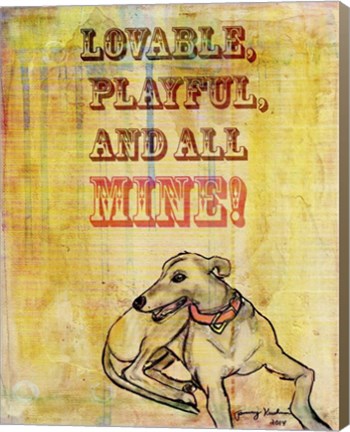 Framed Playful, Lovable Print