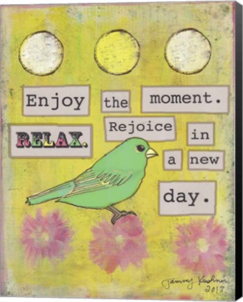 Framed Enjoy the Moment Print