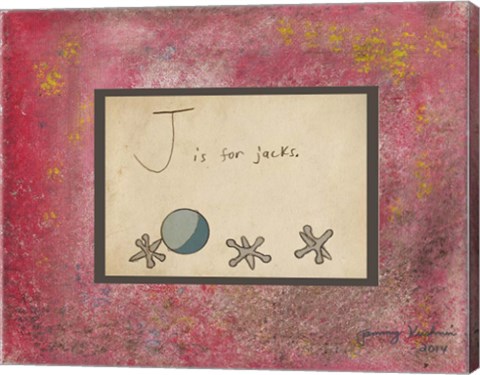 Framed J is For Jacks Print