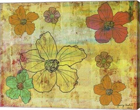 Framed Flowers 1 Print