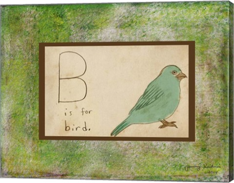 Framed B is For Bird Print