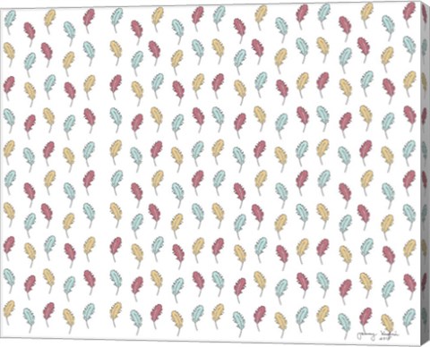 Framed Feather Pattern Print