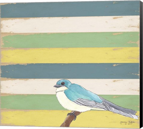 Framed Little Blue Bird Print