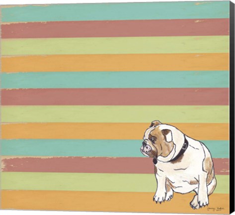 Framed Bulldog Print