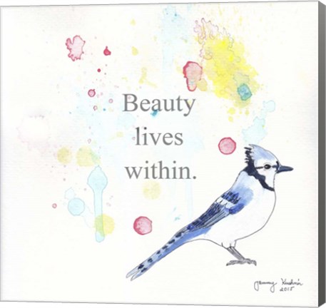 Framed Beauty Lives Within Print