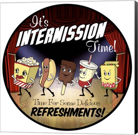 Framed Intermission Refreshments Print