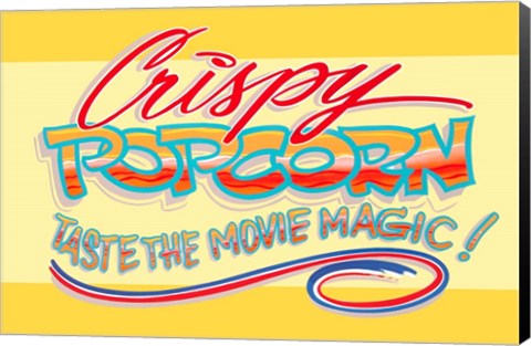 Framed Crispy Popcorn Print