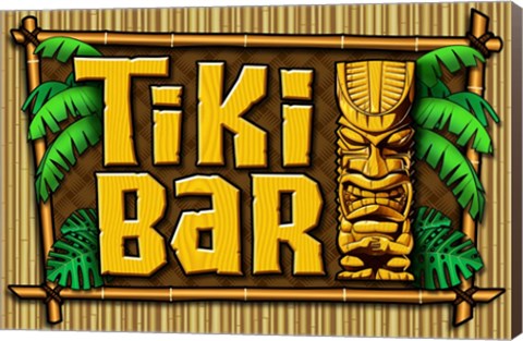 Framed Tiki Bar Print