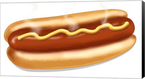 Framed Hot Dog Print