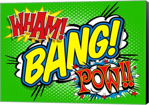 Framed Wham Bang Pow Print