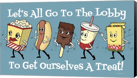 Framed Lets Go To The Lobby Print