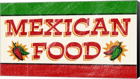 Framed Mexican Food Print