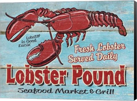 Framed Lobster Pound Print
