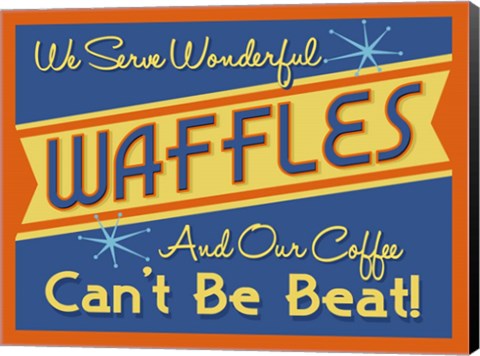 Framed Waffles Can&#39;t Be Beat Print