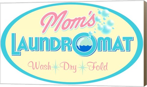 Framed Mom&#39;s Laundromat Print