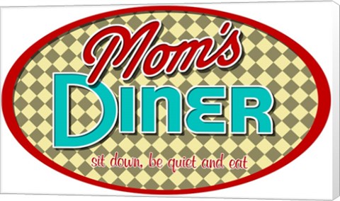 Framed Mom&#39;s Diner Print