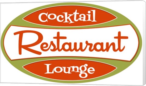 Framed Restaurant Cocktail Lounge Print