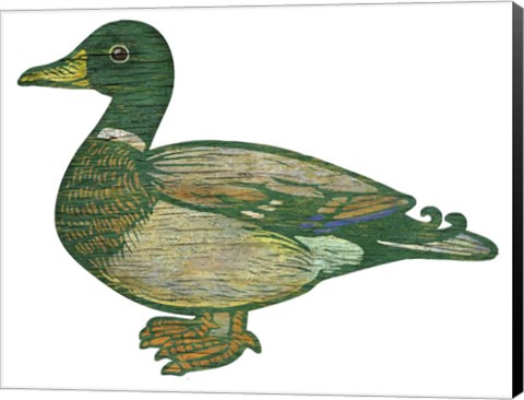 Framed Duck Cut Out Print