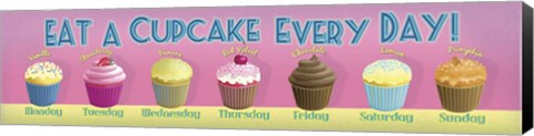 Framed Cupcake Every Day Print