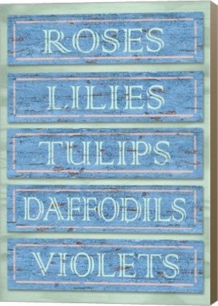Framed Garden Boards Blue Print