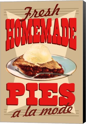 Framed Fresh Homemade Pies Print
