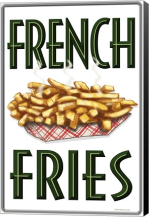 Framed French Fries Vertical Print