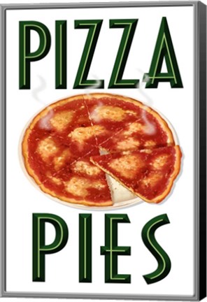 Framed Working Pizza Print