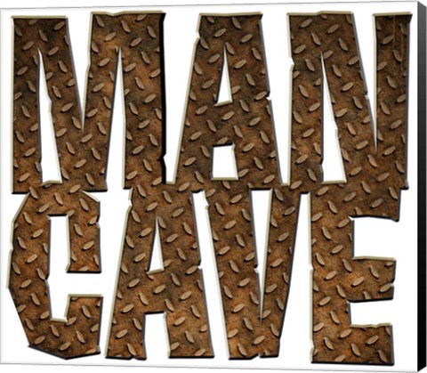 Framed Man Cave Cut Out Print