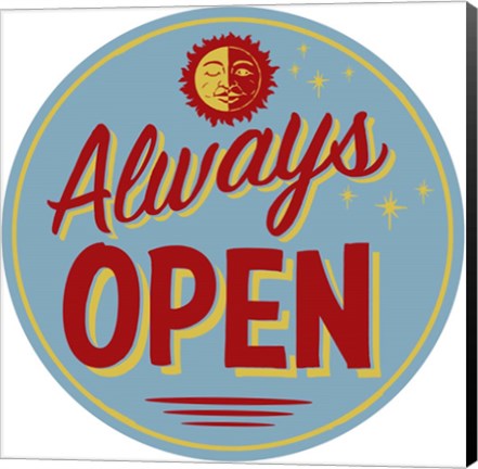 Framed Always Open Print