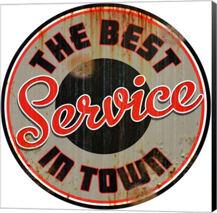 Framed Best Service In Town Print