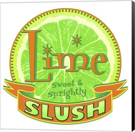 Framed Lime Slush Print