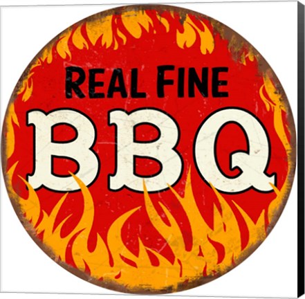 Framed BBQ Round Print