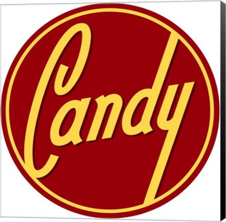 Framed Candy Round Print