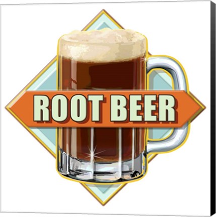 Framed Root Beer Diamond Print